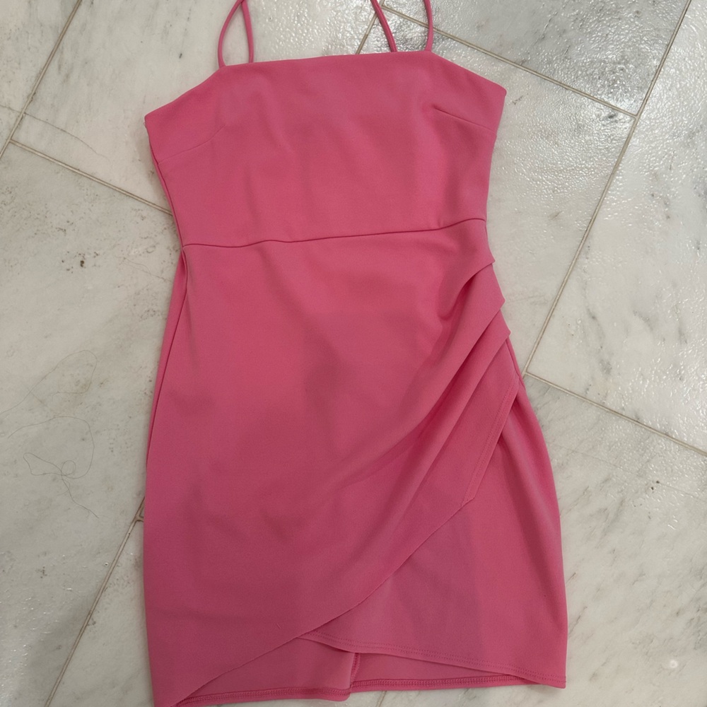 Blue Blush Rosy Pink Strappy Dress